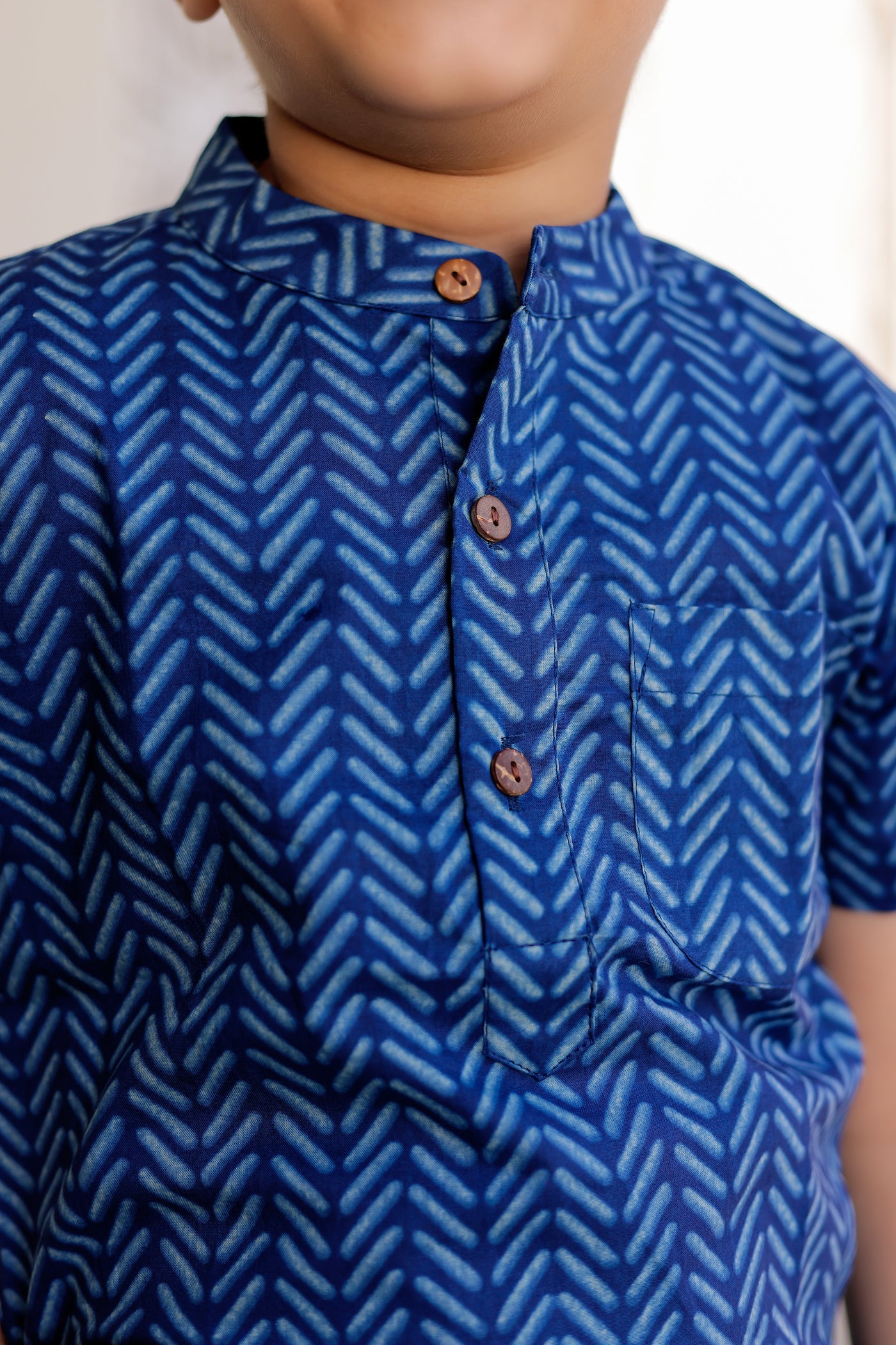Indigo Shapes Shirt