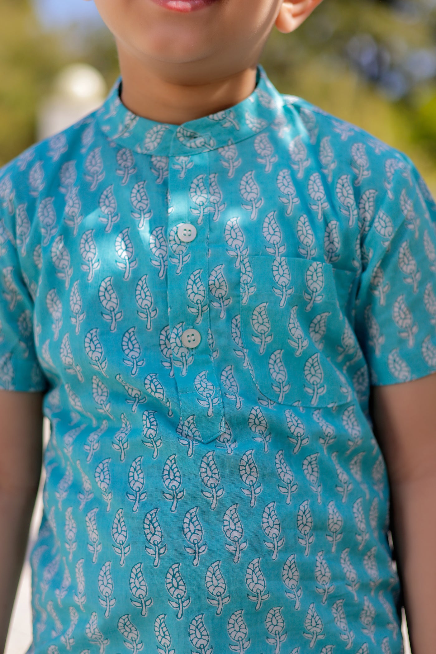 Blue Paisley Breeze Shirt