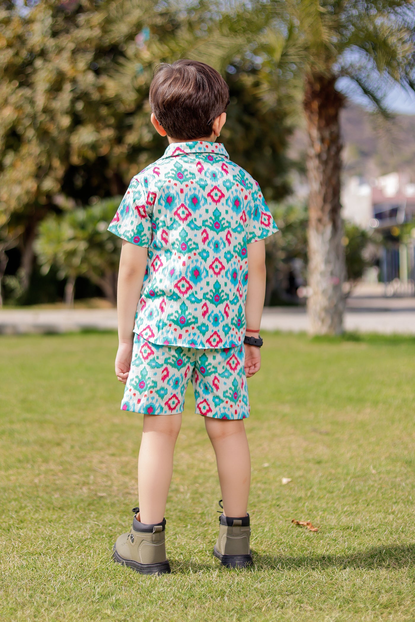 Sky Trails Co-Ord – Blue Ikat