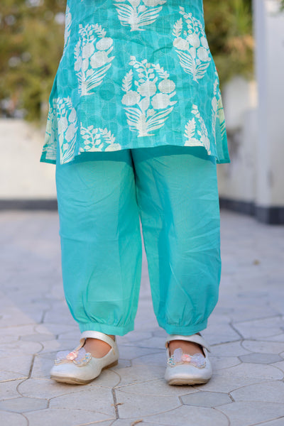 Twilight Drizzle Co-Ord – Blue Buti Charm
