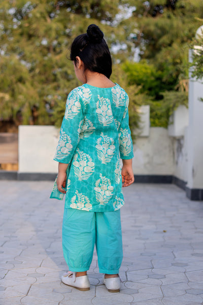 Twilight Drizzle Co-Ord – Blue Buti Charm
