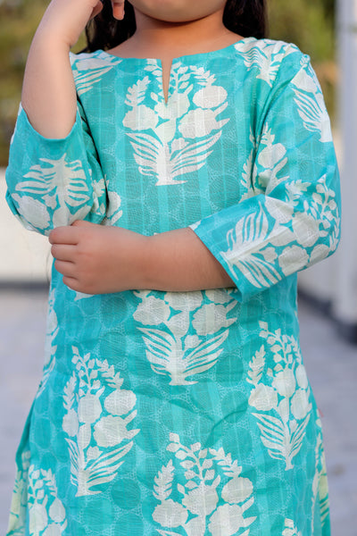 Twilight Drizzle Co-Ord – Blue Buti Charm