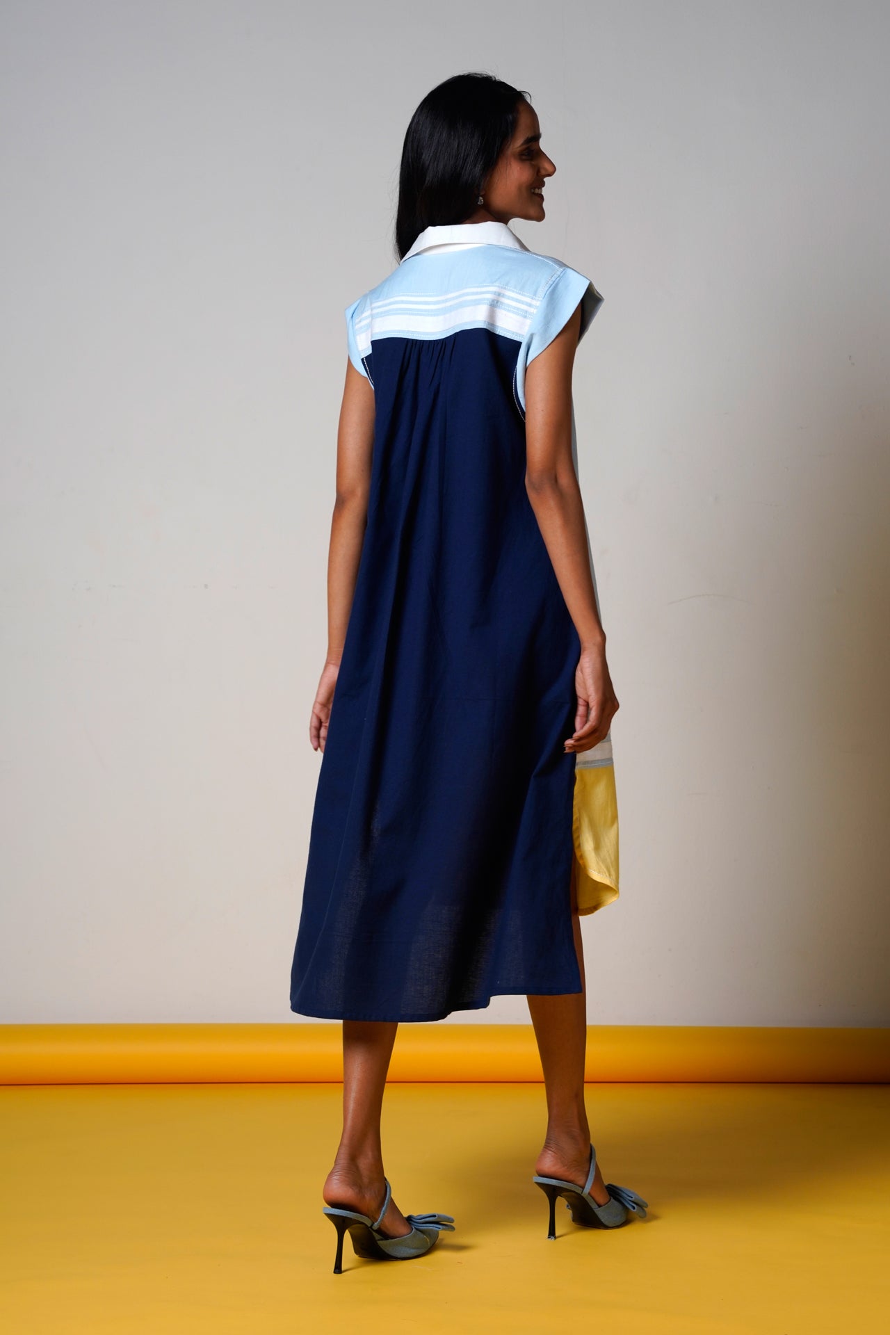 Savai – Ice & Ink Midi Dress