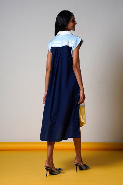 Savai – Ice & Ink Midi Dress