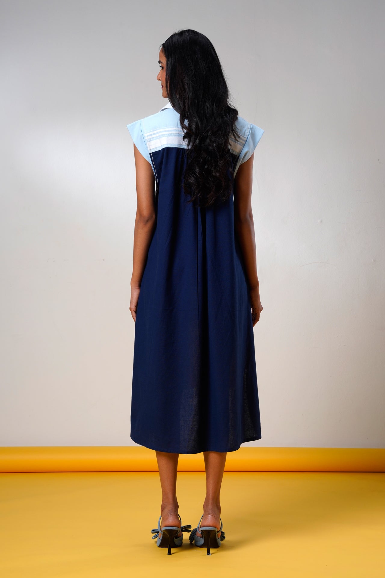 Savai – Ice & Ink Midi Dress