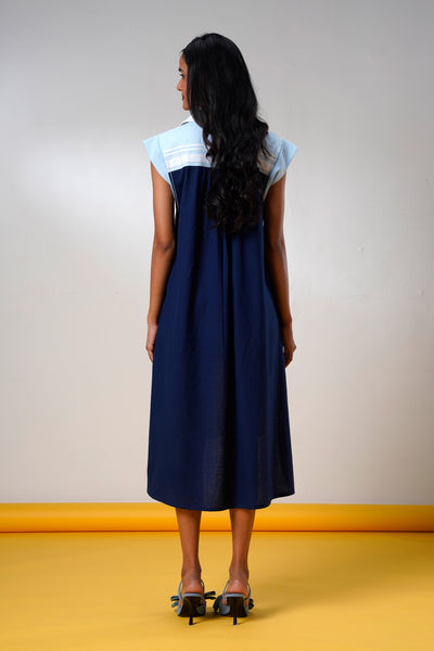 Savai – Ice & Ink Midi Dress