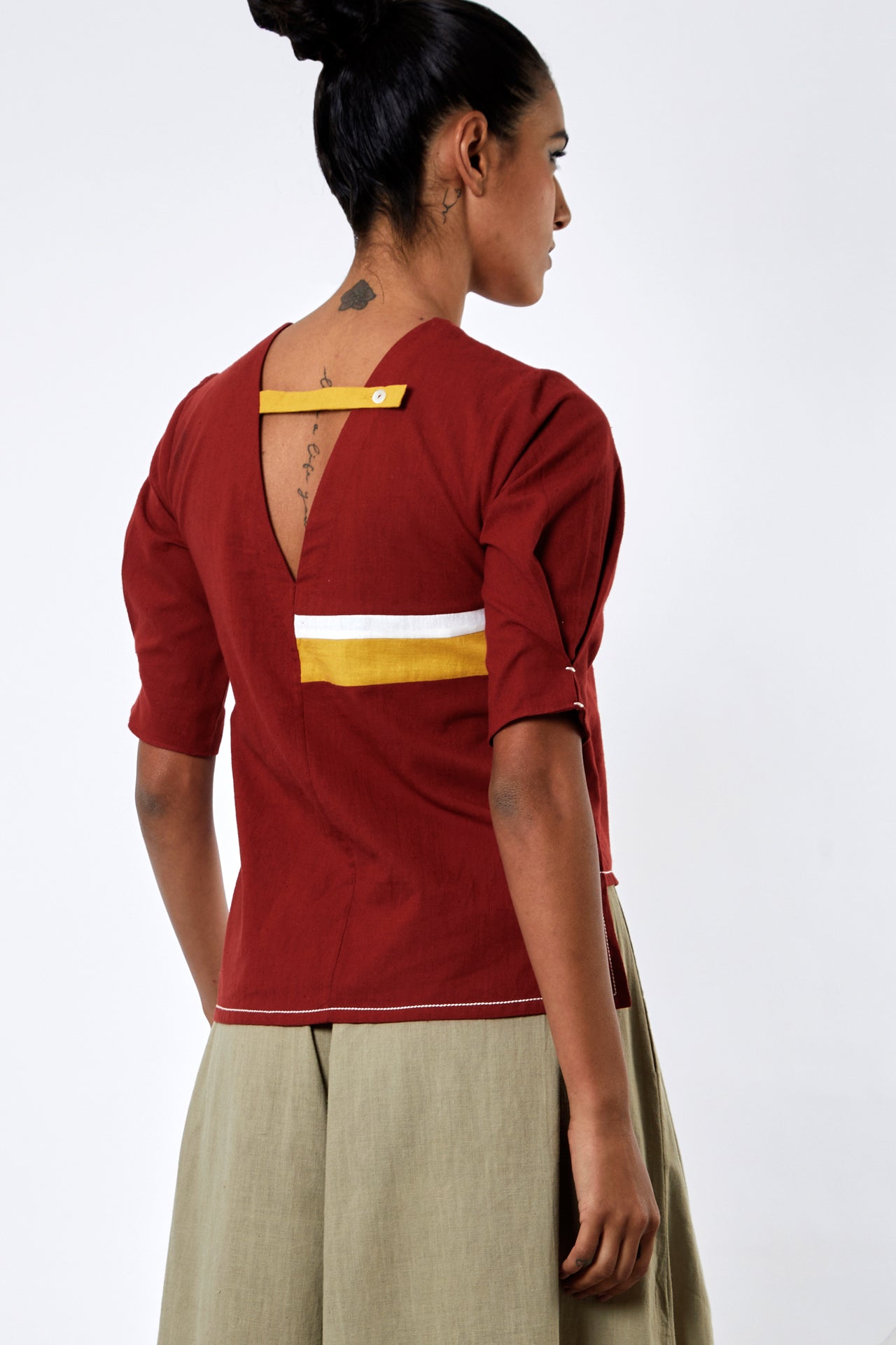 Roy + Oshi - Brick-Mortar Top with Fisherman Pants
