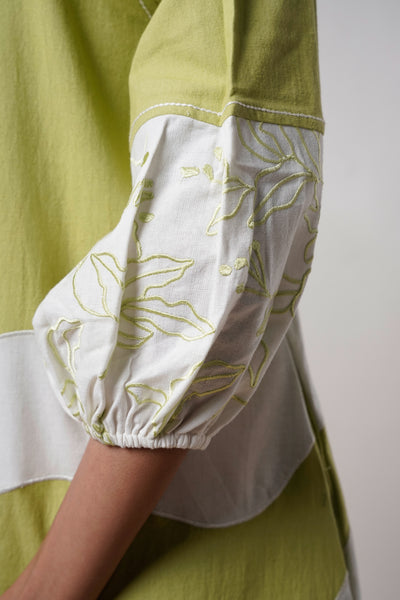 Hope – Olive Bloom Short Dress