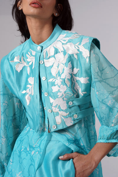 Lana - Crop Jacket Long Shirt Flared Pants