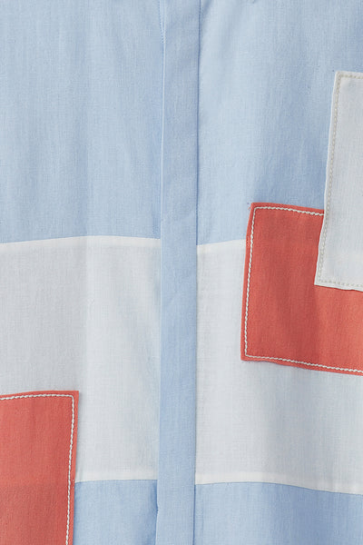 Shirt Aaron - Blue Mood Orange Crush