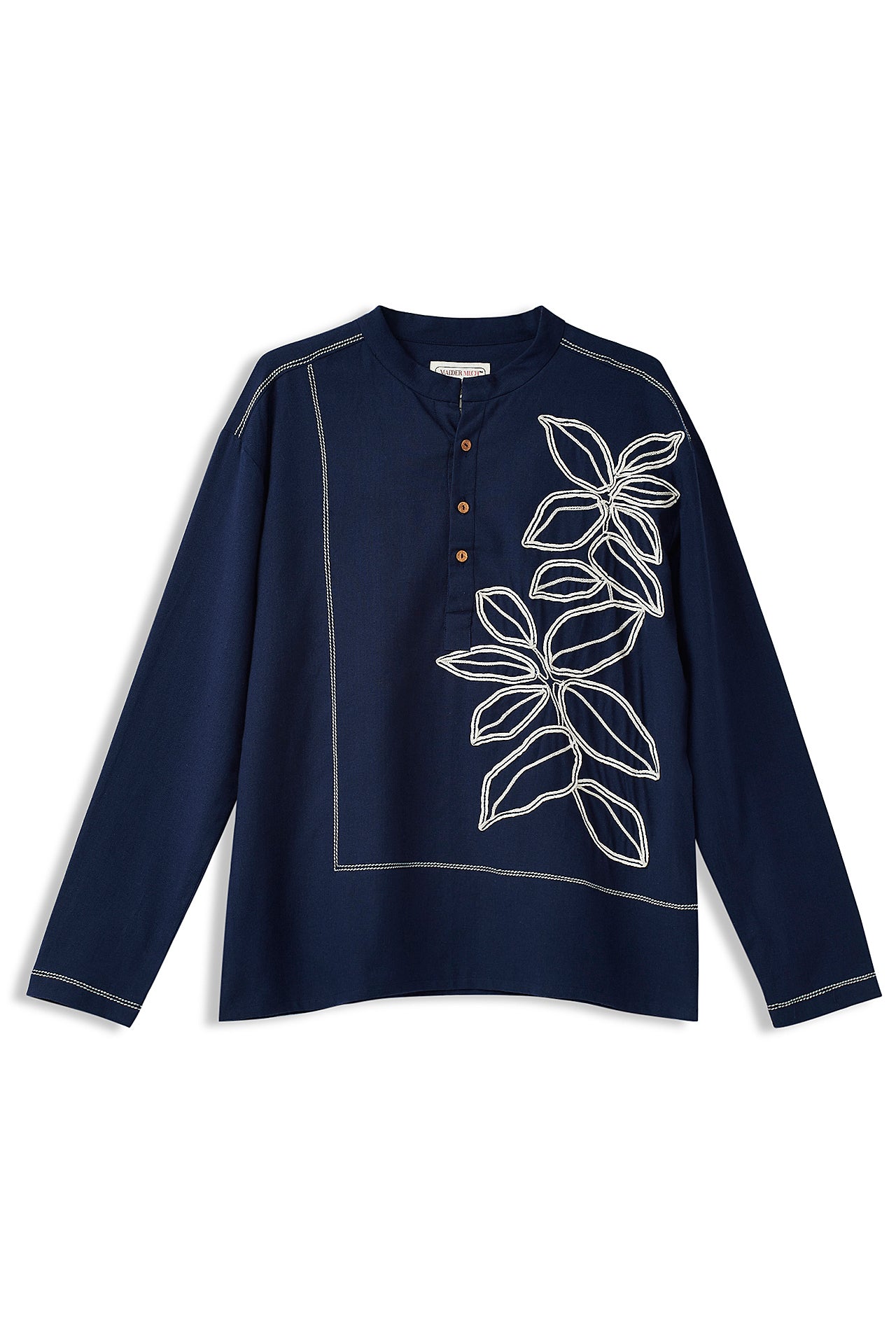 Shirt Bisa â€“ Indigoâ€™s Wildflower Burst