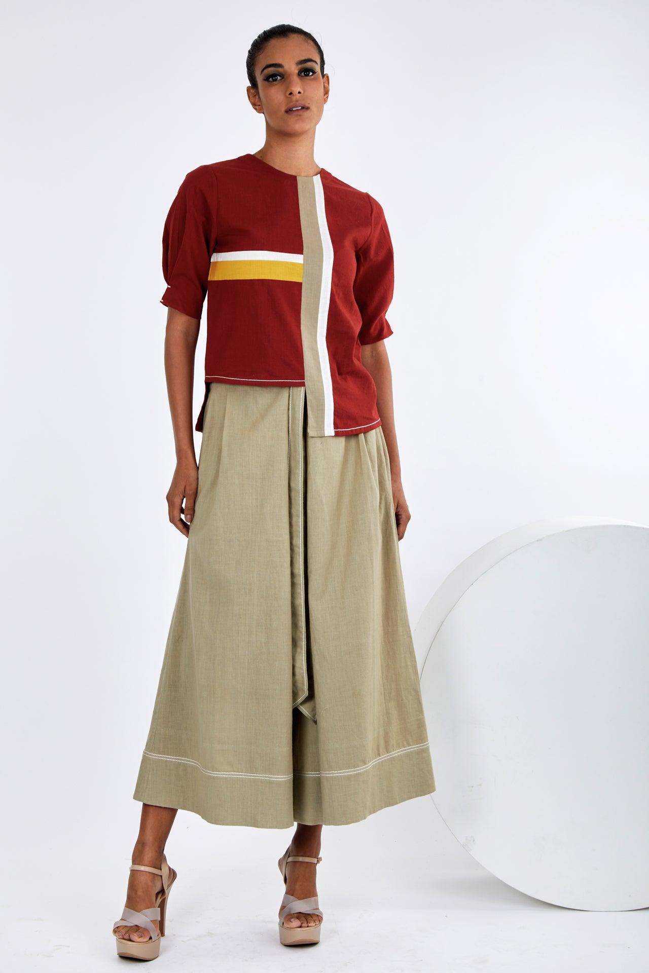 Roy + Oshi - Brick-Mortar Top with Fisherman Pants