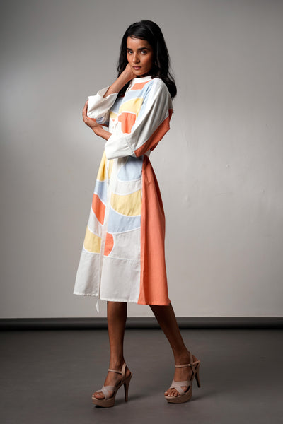 Morado – Brushstroke Midi Dress