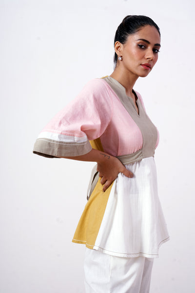 Ami - Retro Tie-Back Top + Pant Set